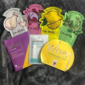 facial mask set - including 7 different masks!